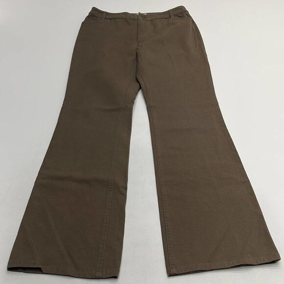 J. JILL OUT OF THE BLUE Women’s 4 Brown Boot Cut Stretch Jeans - Picture 2 of 4